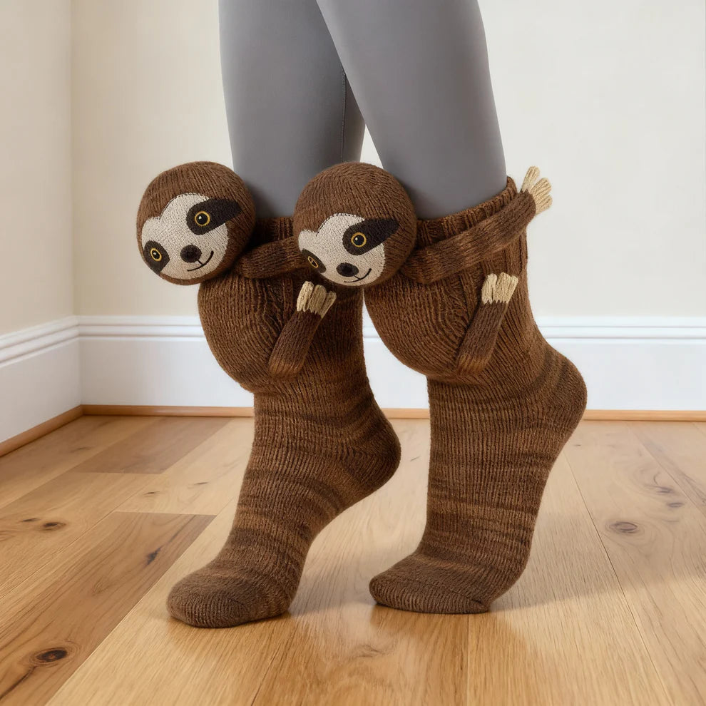 Cozy Sloth Hand Knitted Socks™