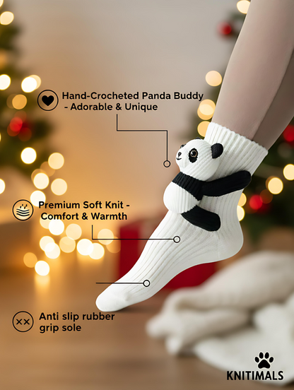 Panda Cozy Hand Knitted Socks™