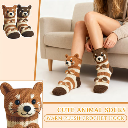Cozy Racoon Hand Knitted Socks™