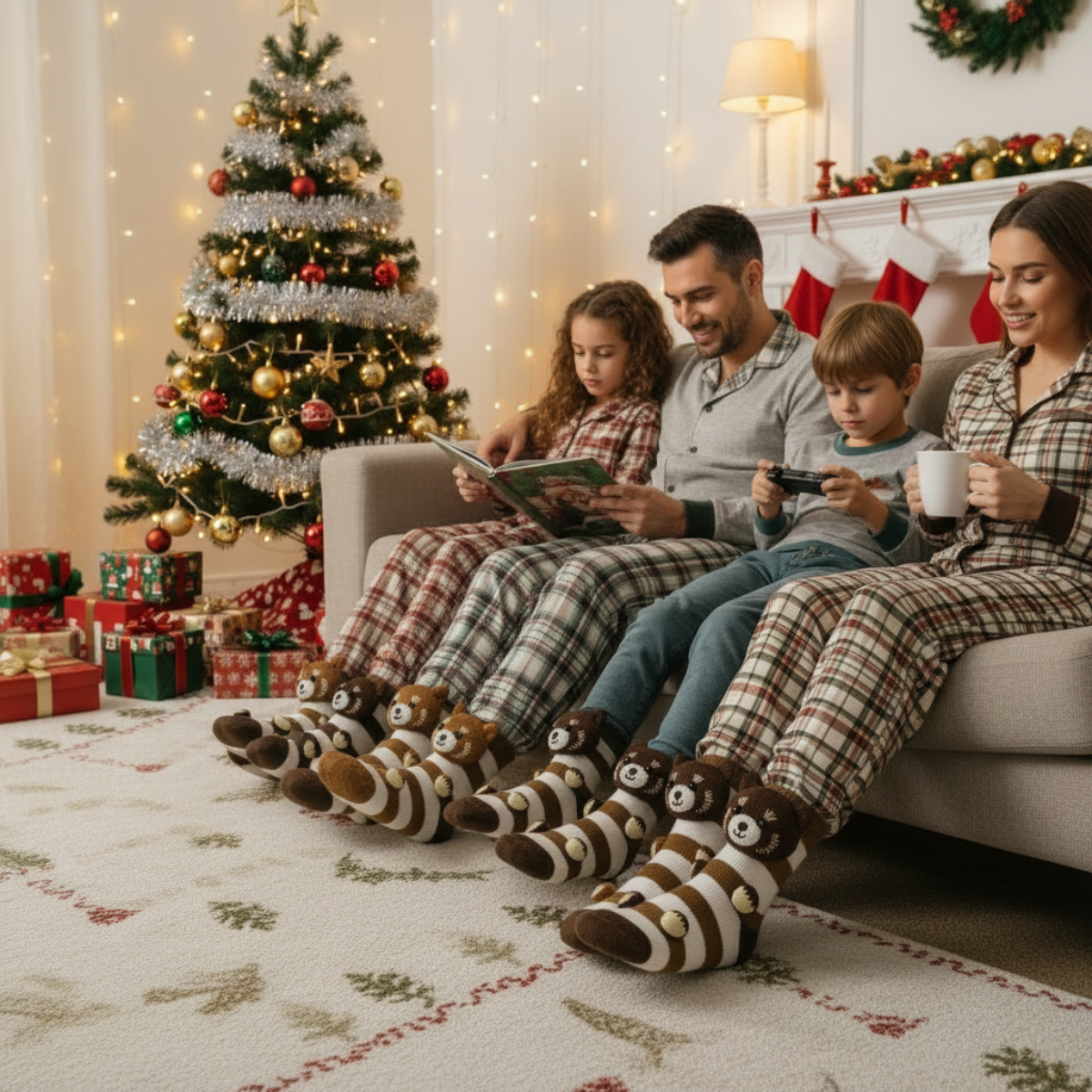 Cozy Racoon Hand Knitted Socks™