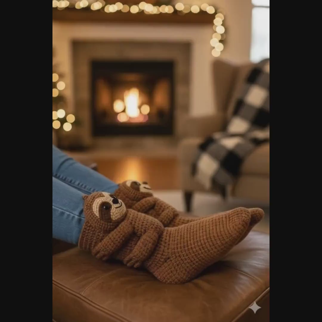 Cozy Sloth Hand Knitted Socks™